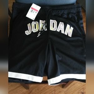 Black Men Jordan Shorts Sz Large